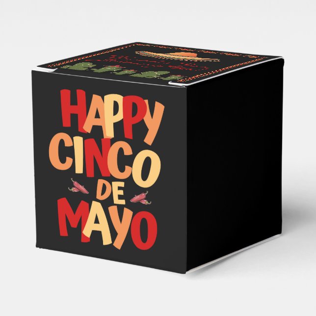Happy Cinco De Mayo Favor Box (Front Side)