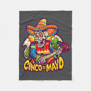 Happy Cinco De Mayo Fiesta Mexican Party Men Women Fleece Blanket