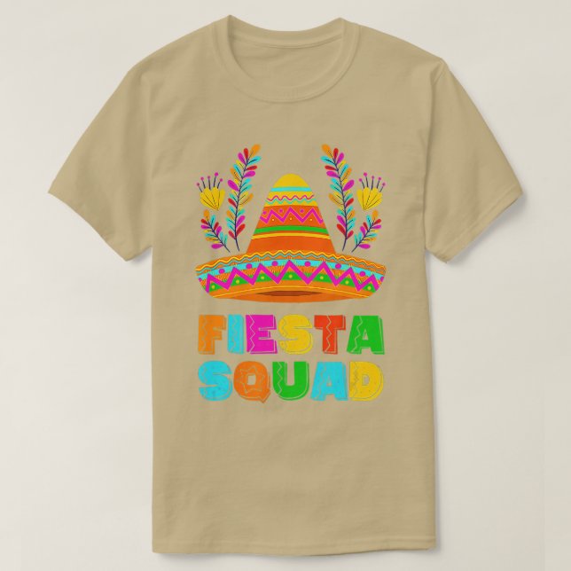 Happy Cinco De Mayo Fiesta Squad Mexican Party Par T-Shirt (Design Front)