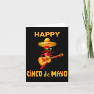 Happy Cinco De Mayo For Mexican Fiesta Costume Card
