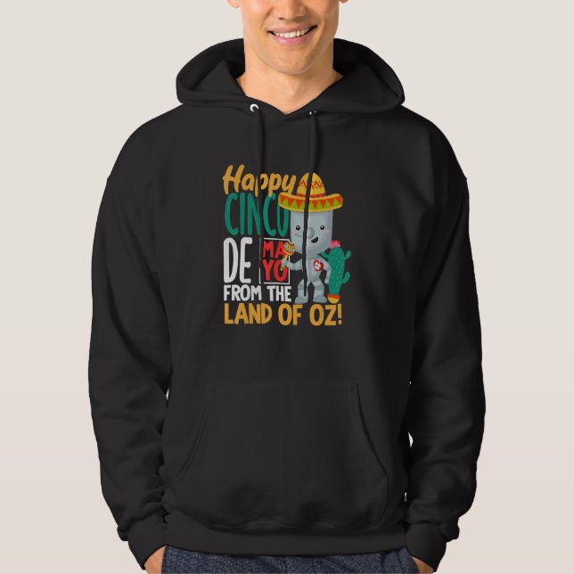 Happy Cinco de Mayo from down under Hoodie (Front)