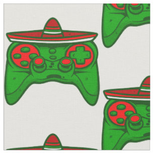 happy cinco de mayo gamer geeky mexican fabric
