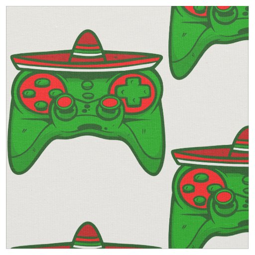 happy cinco de mayo gamer geeky mexican fabric