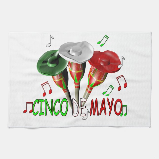 Happy Cinco de Mayo Kitchen Towel (Horizontal)