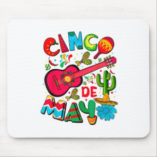 Happy Cinco De Mayo Men Women Kids 5 De Mayo Mexic Mouse Pad