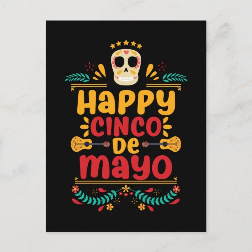 Happy Cinco De Mayo Mexican Fiesta Postcard