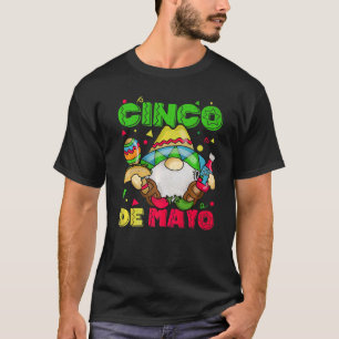 Happy Cinco De Mayo  Mexican Gnome Cinco De Mayo T-Shirt