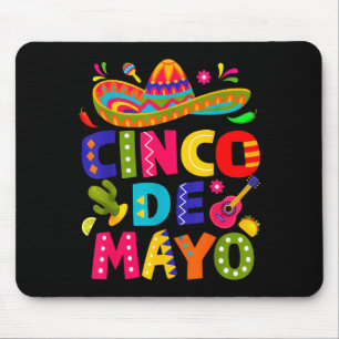 Happy cinco de mayo mexican sombrero margaritaHapp Mouse Pad