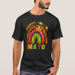 Happy Cinco De Mayo Mexican Taco  Rainbow T-Shirt
