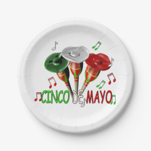 Happy Cinco de Mayo Paper Plates