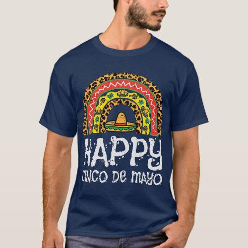Happy Cinco De Mayo Rainbow Maraca Cute Fiesta Wom T_Shirt