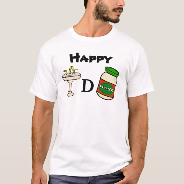 Happy Cinco de Mayo Rebus Funny T-shirt (Front)