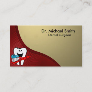 Happy clean tooth business card