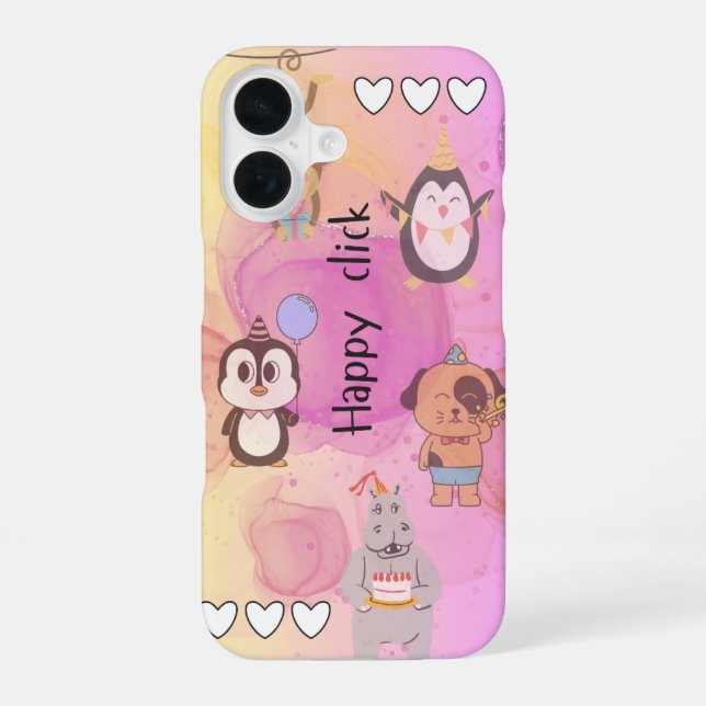 happy click iphone case (Back)
