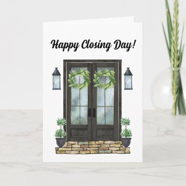 Happy Closing Day New Home Thank You Card (Front)