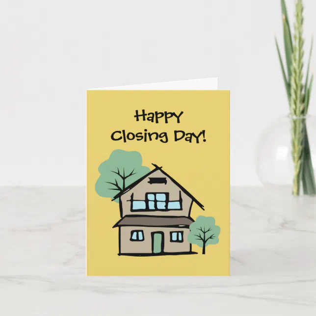 Happy Closing Day Real Estate Client Celebration Card Zazzle