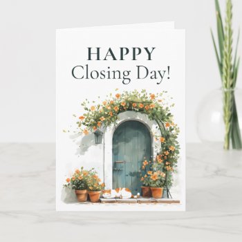 Happy Closing Day Real Estate Greeting Card by thepapershoppe at Zazzle