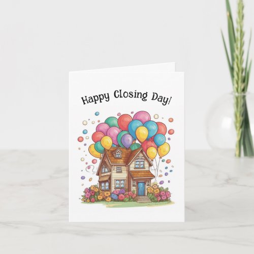 Happy Closing Day Real Estate New Home Note Card