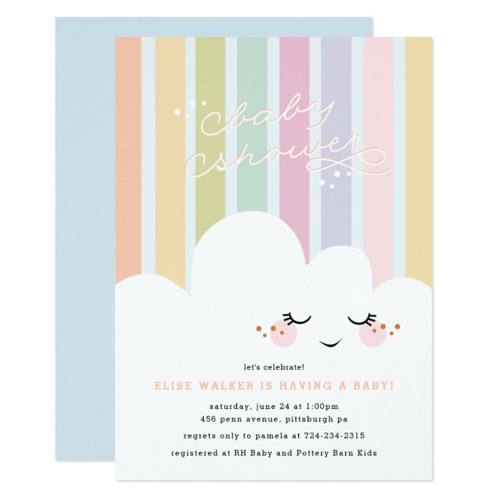 happy cloud baby shower decorations