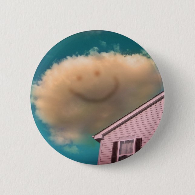 Happy Cloud Button (Front)