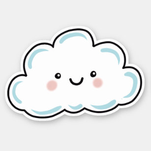 Cute Cartoon Clouds Stickers - 97 Results | Zazzle