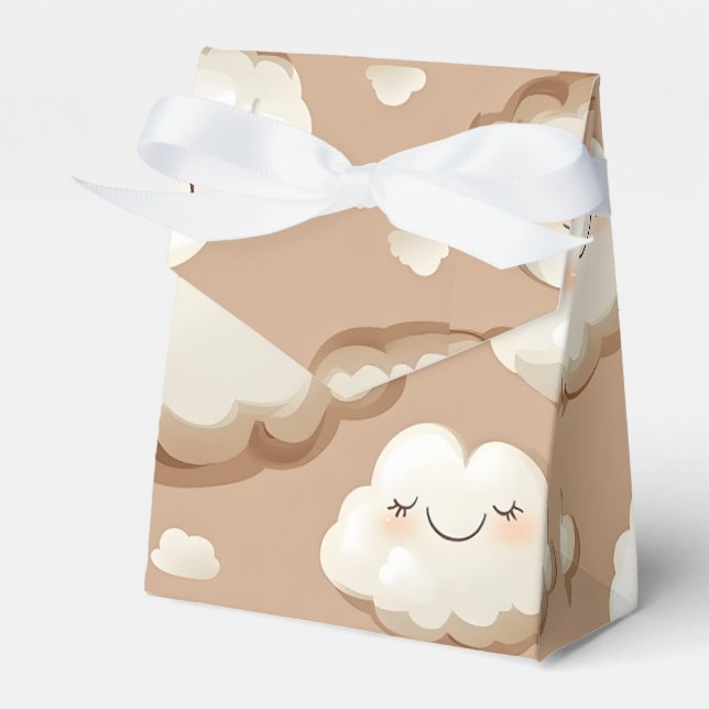 Happy Clouds Favor Boxes (Front Side)