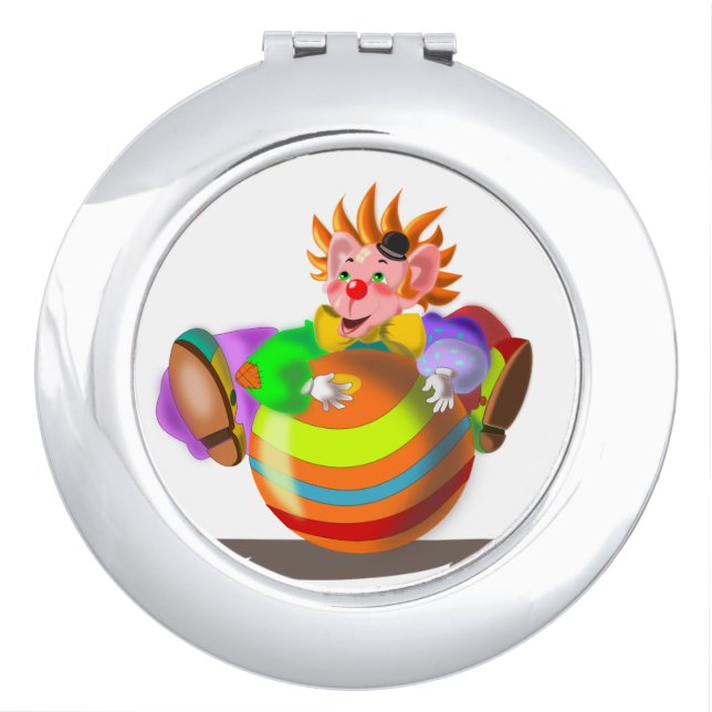 Happy Clown Compact Mirror (Front)
