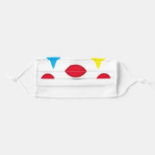 Happy Clown Face Adult Cloth Face Mask (Front, Folded)