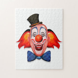 Happy Clown Face Jigsaw Puzzle