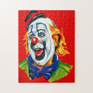 Happy Clown Face Jigsaw Puzzle
