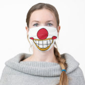 Happy Clown Face Nose Mask (Worn)
