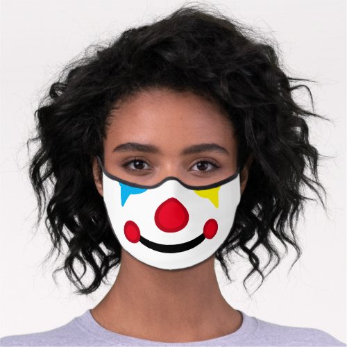 Happy Clown Face Premium Face Mask
