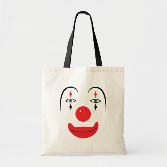 Happy Clown Face Tote Bag (Front)