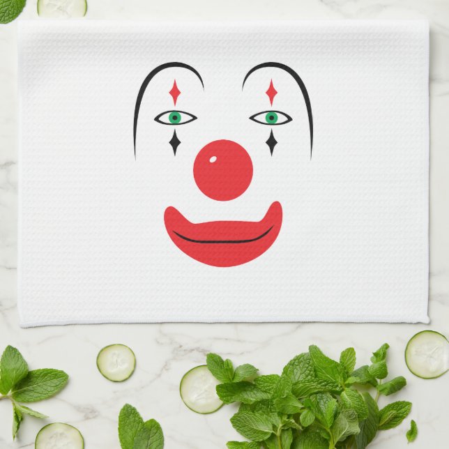 Happy Clown Face Towel (Folded)