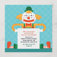 Happy Clown Invitation