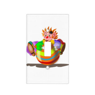 Happy Clown Light Switch Cover Cartoon