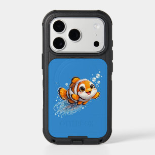 Happy Clownfish Tropical Sea Life Illustration iPhone 17 Pro Case