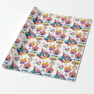 Happy Clowns Wrapping Paper