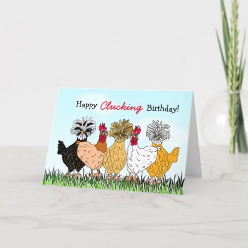 Happy Clucking Birthday You Old Hen Card