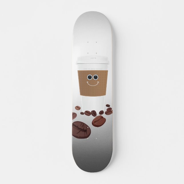 Happy Coffee Skateboard (Front)