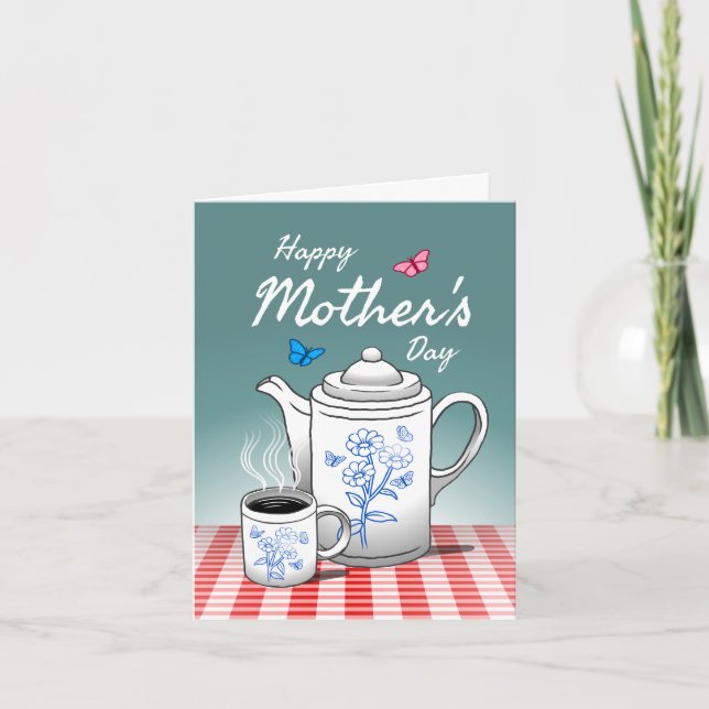 Happy Coffee Time with Mom Card (Front)