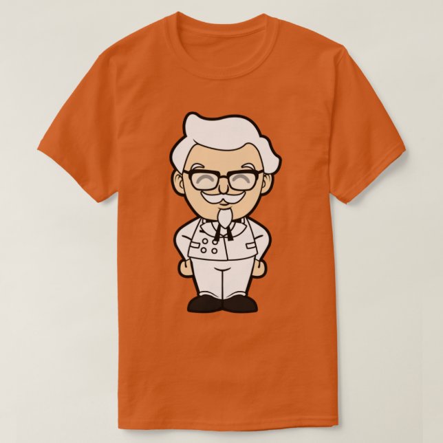 Happy Colonel Sanders T-Shirt (Design Front)