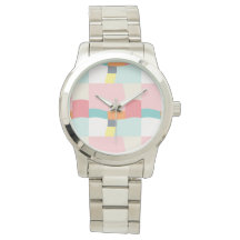 happy color pattern - pink, turquoise, orange,