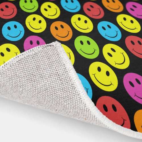 Happy Colorful Faces Rug