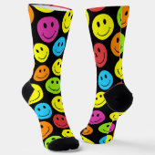 Happy Colorful Faces Socks (Angled)