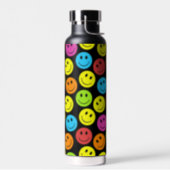 Happy Colorful Faces Water Bottle (Left)