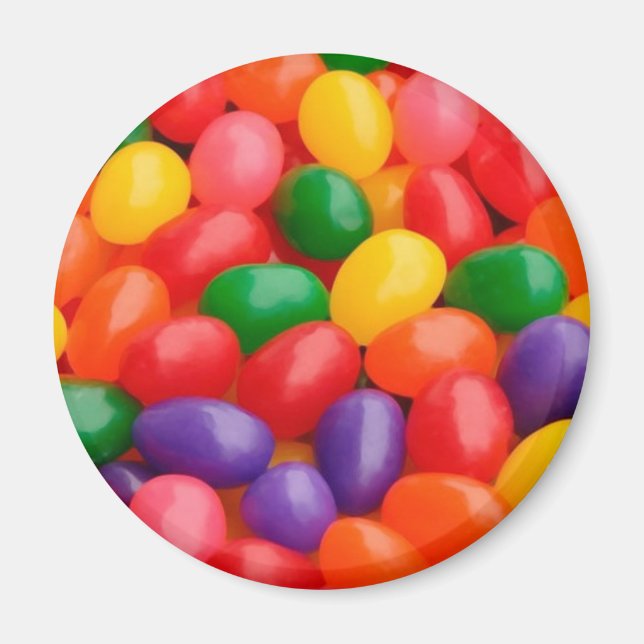 HAPPY COLORFUL JELLYBEAN MAGNET (Front)