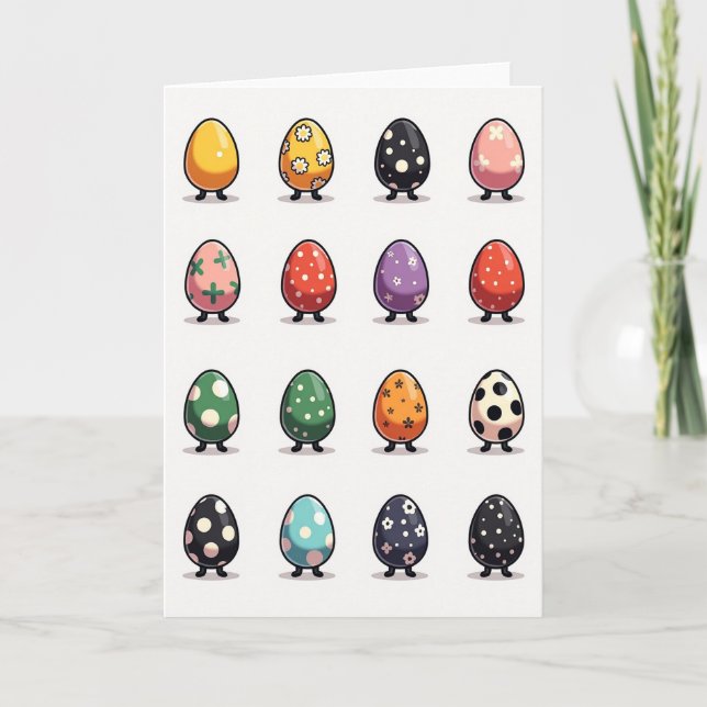 Happy Colorful Shapes Card (Front)