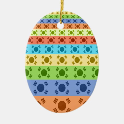 Happy Colors Ceramic Ornament