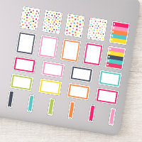 Happy Colors | Full Half Box Planner Stickers